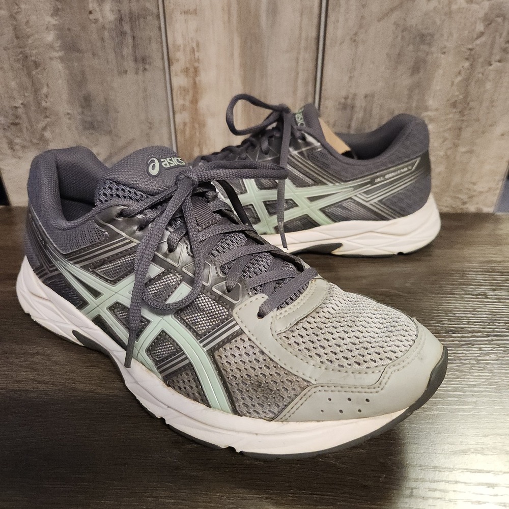 Asics Gel Contend 4 Womens Shoes Size 9.5 Blue Running Walking Athletic Sneakers